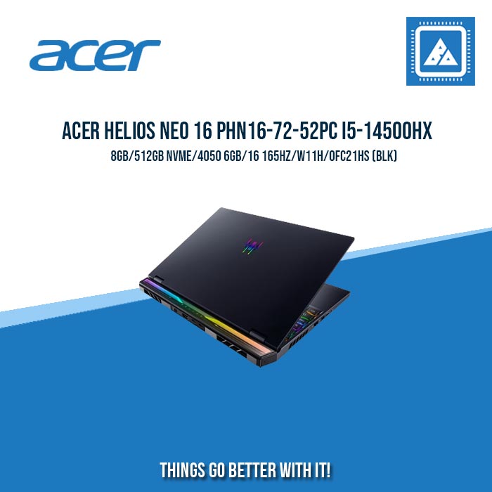 ACER HELIOS NEO 16 PHN16-72-52PC I5-14500HX/8GB/512GB NVME/4050  | BEST FOR STUDENTS AND FREELANCER ACER HELIOS NEO 16 PHN16-72-52PC I5-14500HX/8GB/512GB NVME/4050  | BEST FOR STUDENTS AND FREELANCER